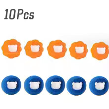 Kulki do prania 5-10 szt., Środek do usuwania sierści zwierząt, Kulki wielokrotnego użytku, Filtr pralki, Usuwa kłaczki z ubrań
